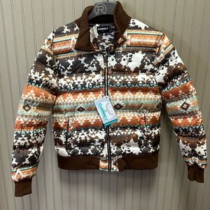 Ladies Puffer Patterned Jacket